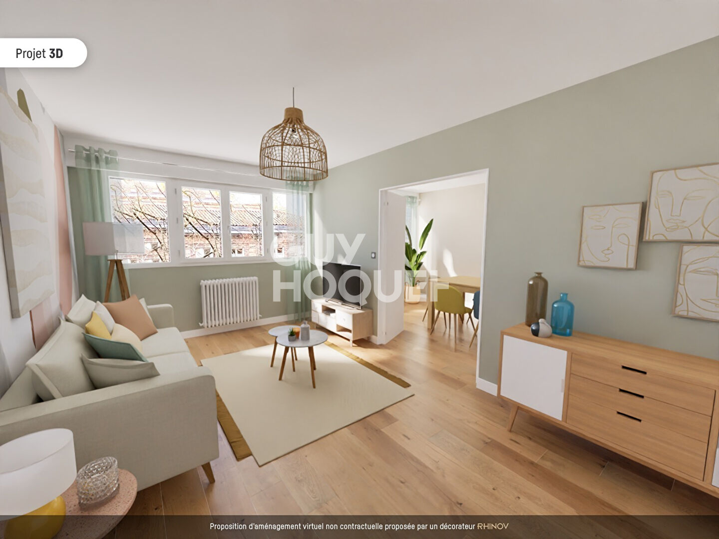 APPARTEMENT DE TYPE 3 + PARKING QUARTIER NANSOUTY