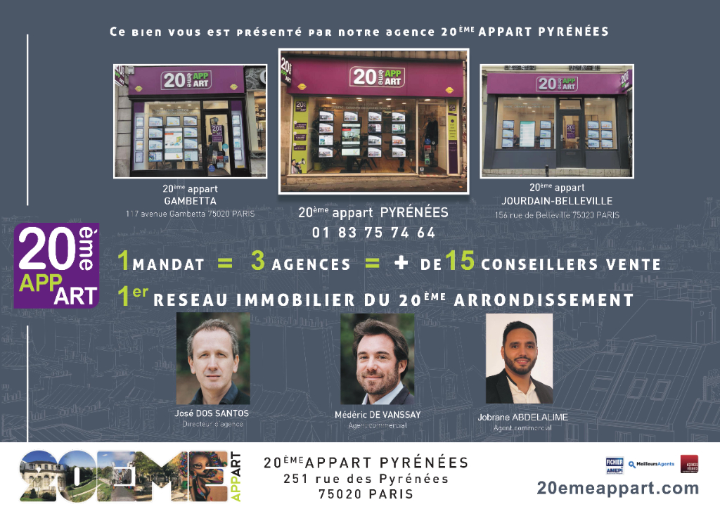 Vente Appartement de 5 pièces 115 m² - PARIS 75011 | 20ème APPART PYRÉNÉES - AR photo12
