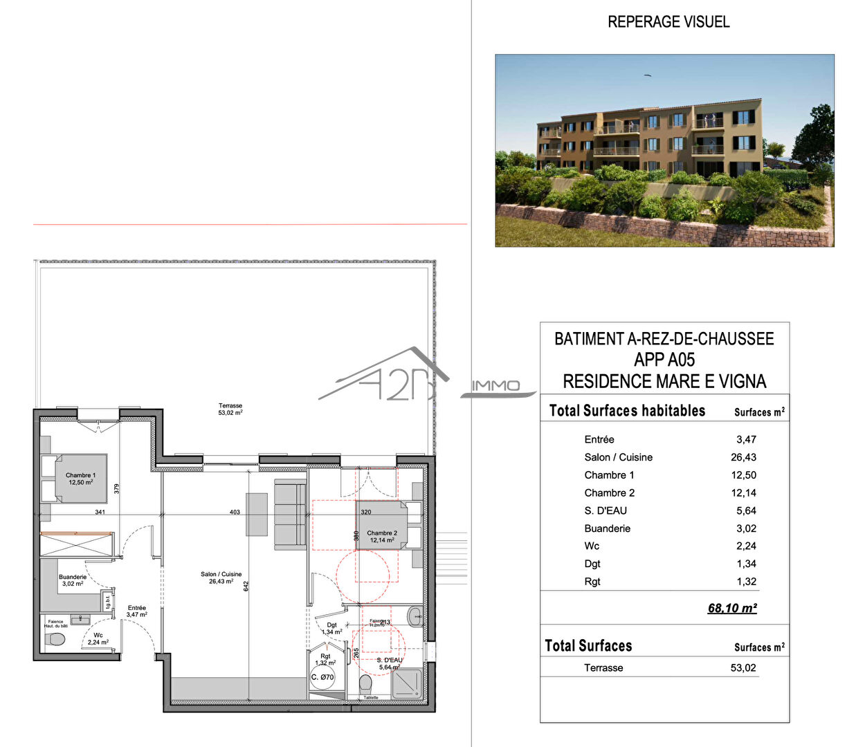 Photo APPARTEMENT T3 NEUF ALGAJOLA image 2/2