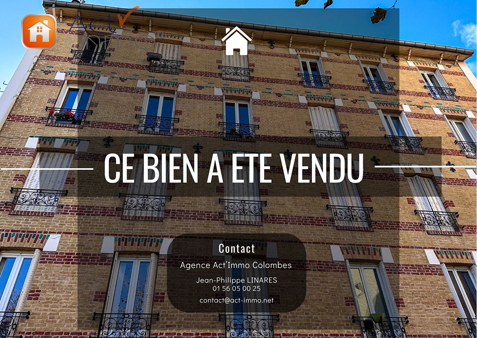 Agence immobilière de ACT'IMMO Colombes - ACT'IMMO 92
