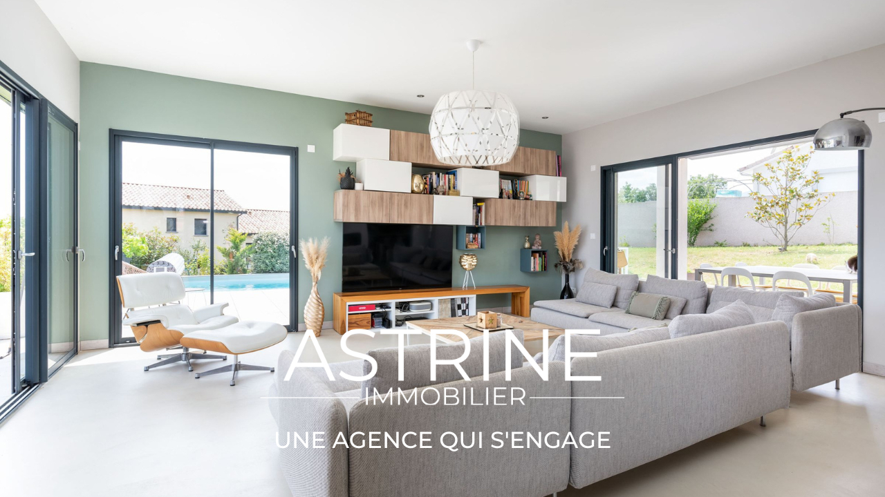 Photo SUPERBE VILLA D'ARCHITECTE 228m2 Terrain 2170m2 - VUE DÉGAGÉE image 6/6