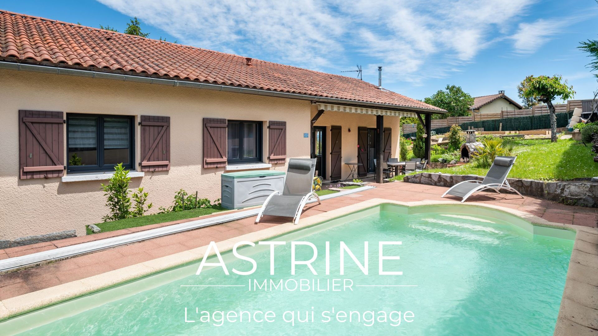 JARDIN (38200) Maison familiale avec sous-sol complet, jardin aménagé et piscine ? secteur résidentiel calme