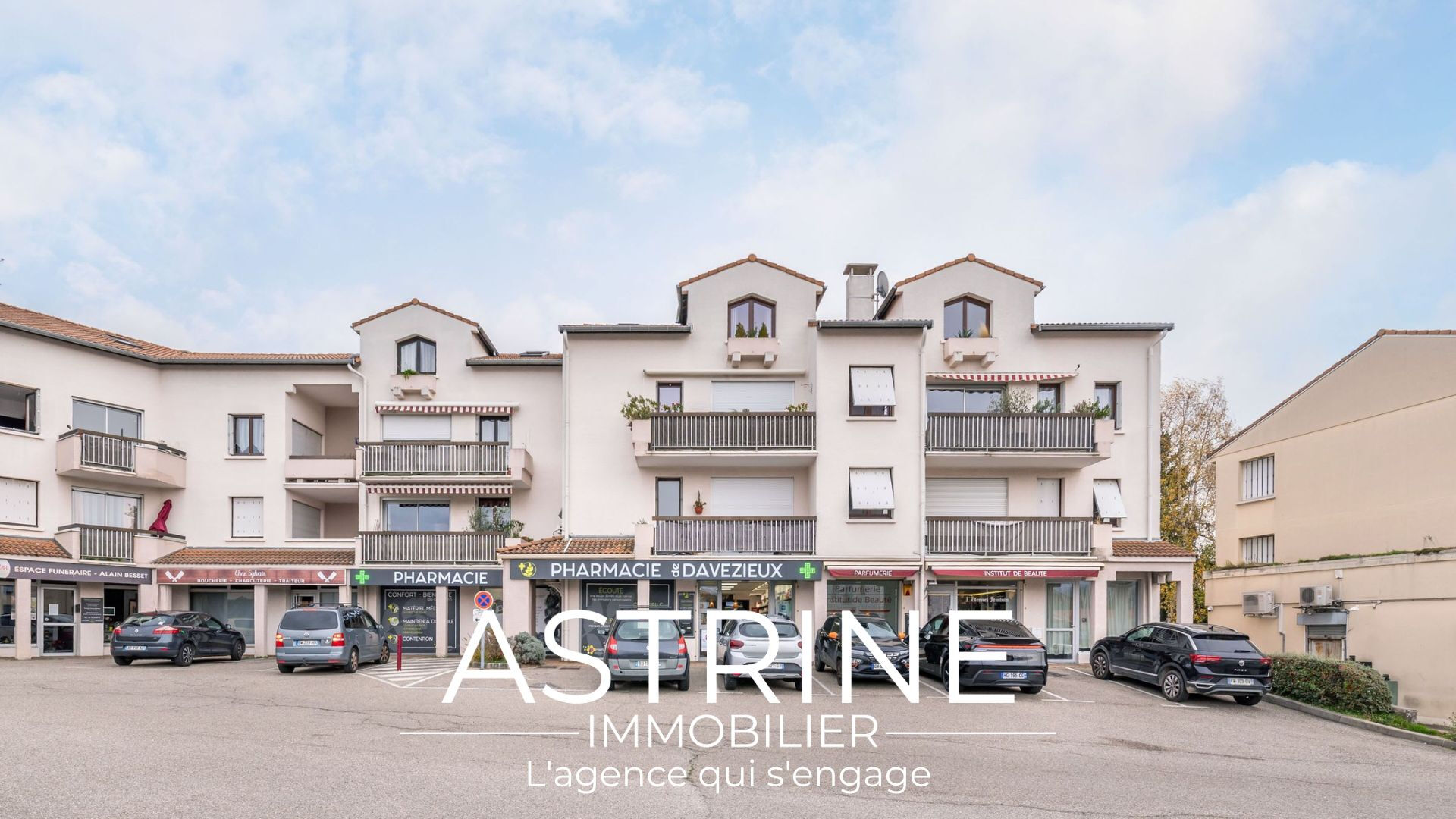 Appartement T4 de 88 m² ?Balcon / Terrasse - Davézieux centre