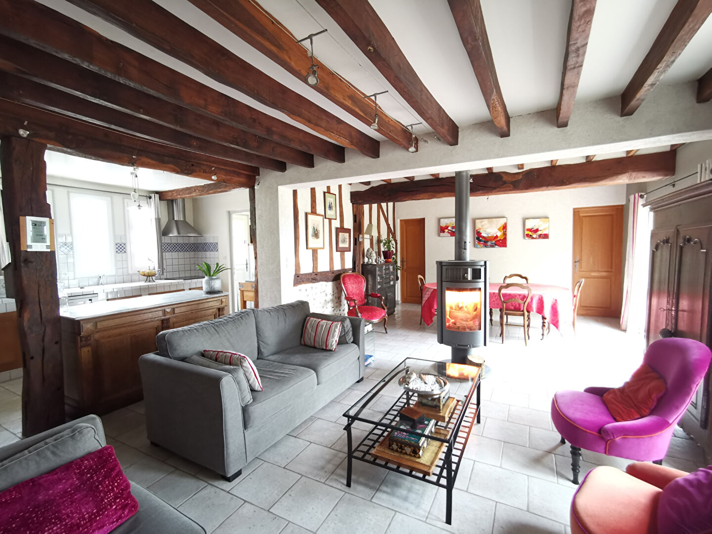 Photo EXCLUSIVITE - Longère de caractère Vald'Yerre - 15 mn Autoroute A11 image 2/6