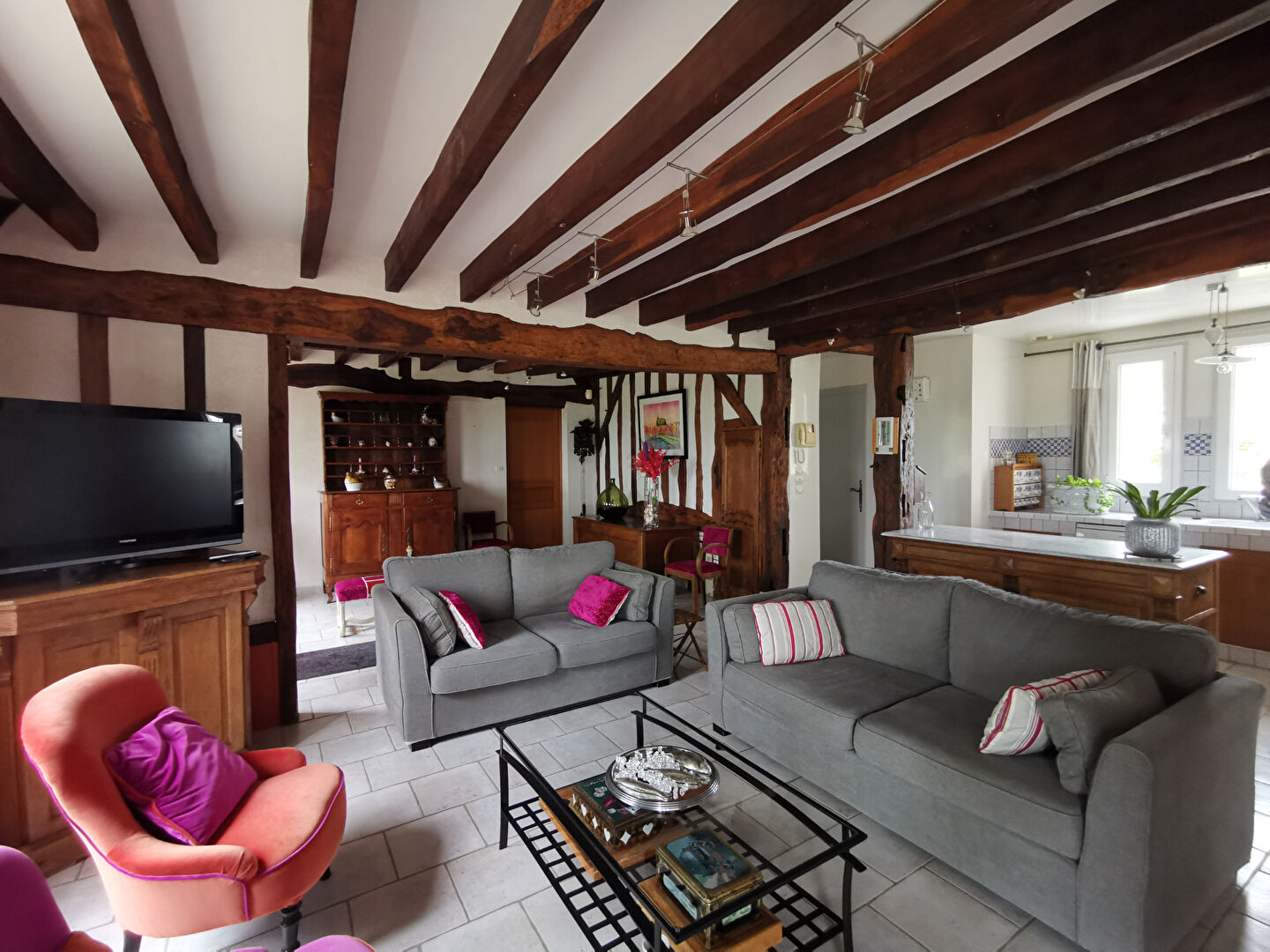 Photo EXCLUSIVITE - Longère de caractère Vald'Yerre - 15 mn Autoroute A11 image 6/6