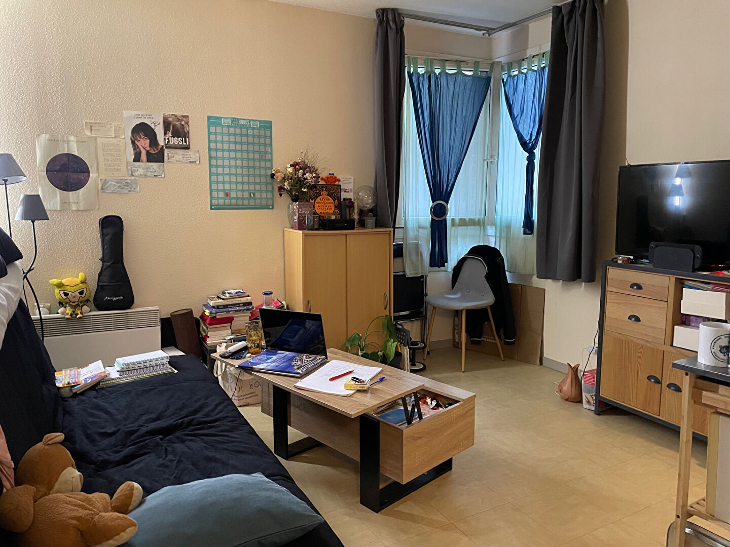 Studio situé quartier de la Ferme à Issy-les-Moulineaux (92130).