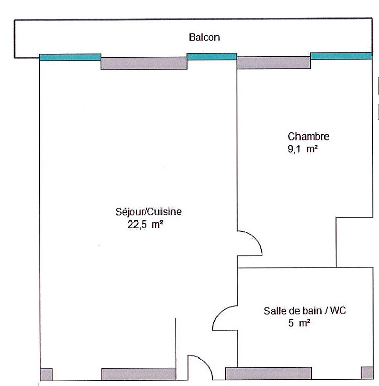 Photo Appartement Nice 2 pièce(s) 37m2 image 5/6