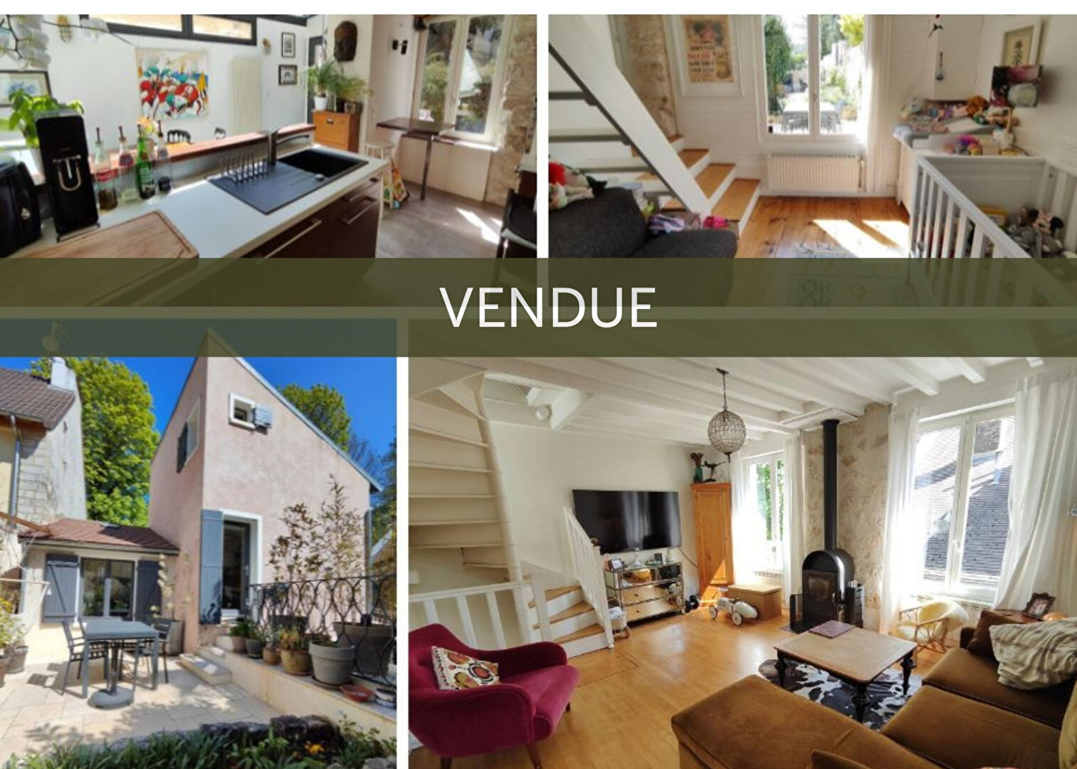 Adorable maison de ville avec terrasse et jardin au coeur du village