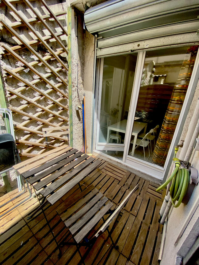 VENTE APPARTEMENT T1/2  MEUBLÉ - MARSEILLE 1ER, RUE PARADIS,  AVEC PETITE TERRASSE