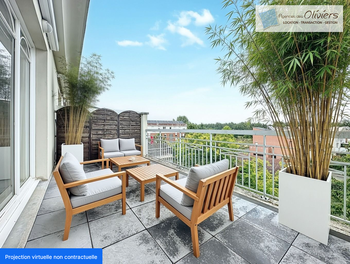 Photo Appartement  Duplex 3 pièces -  66.74 m2 - Villaroy image 2/6