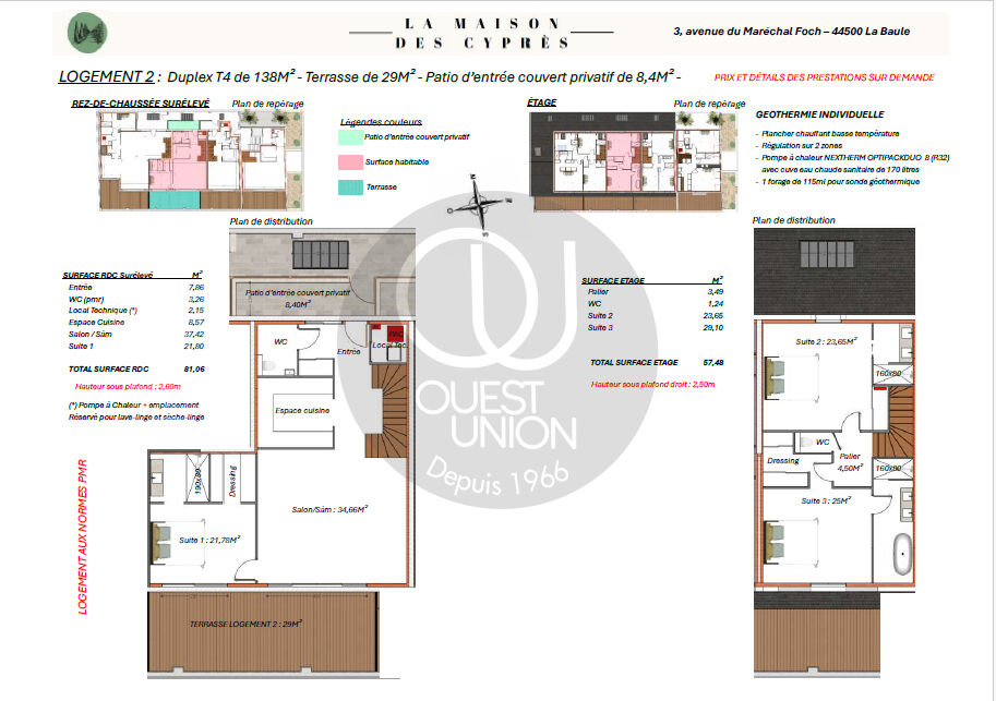 Photo Appartement La Baule, proche plage et avenue De Gaulle, 4 pièces. image 2/2