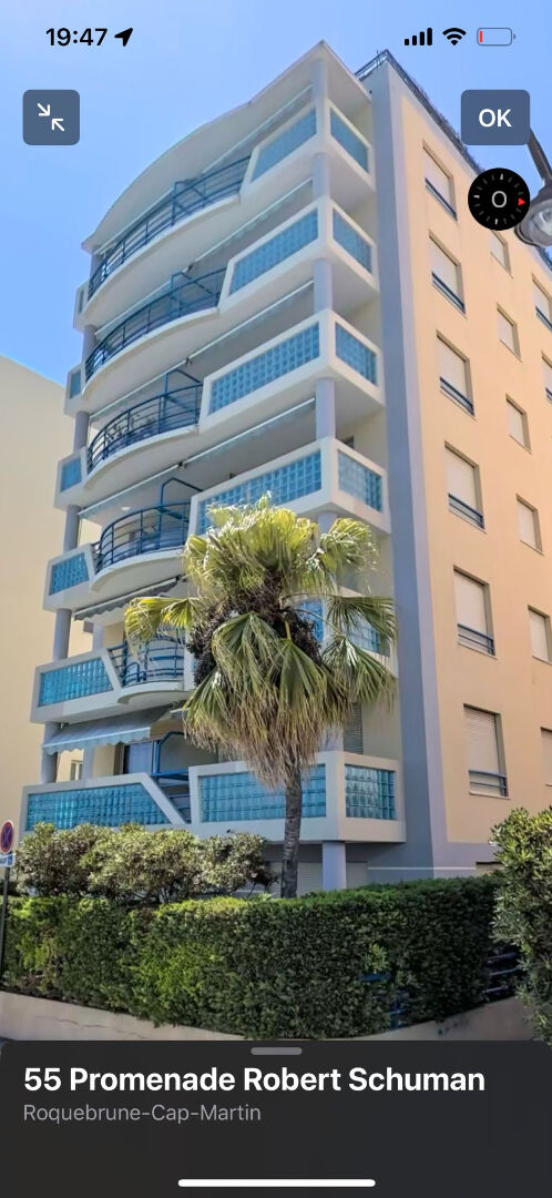 Appartement Roquebrune Cap Martin 1 pièce(s) 25.75 m2