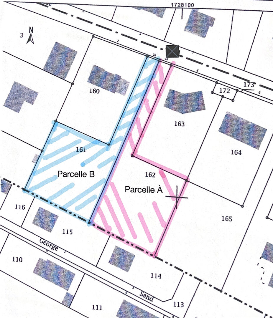 Terrain viabilisé Lot 1 -1470m2  à 28/m2