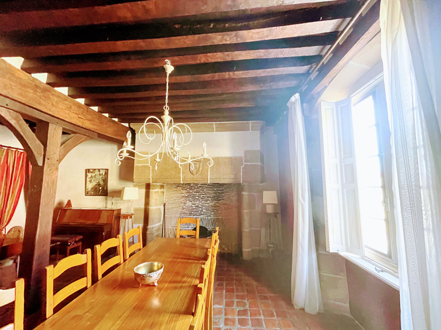 Photo Maison de caractère 248 m²  Piscine Ancien relais royal XVe  Saint-Menoux / Moulins (03) image 5/6