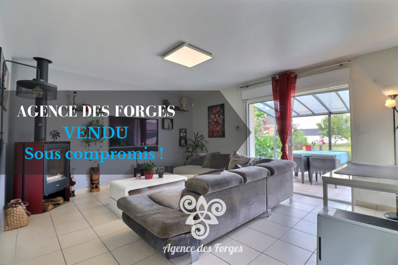 Maisdon sur Sèvre, maison plain-pied, commodités à pied, 3 chambres, jardin, garage