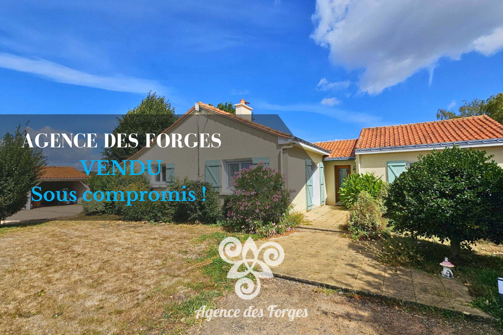 VENDU !  SOUS COMPROMIS Maison 5 chambres / 130 m² / 2020 m² de terrain / Le Puiset Doré