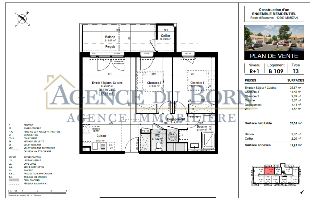 Photo Appartement T3 Centre Ville de Mimizan image 4/4