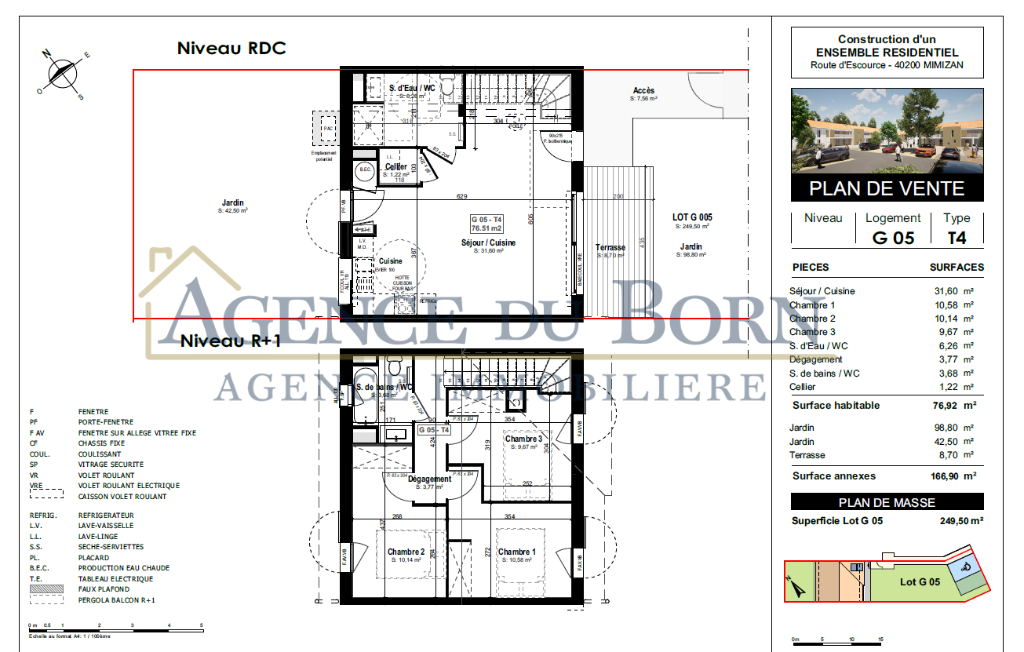 Photo Maisons T4 de 90m² en centre ville de Mimizan image 2/3