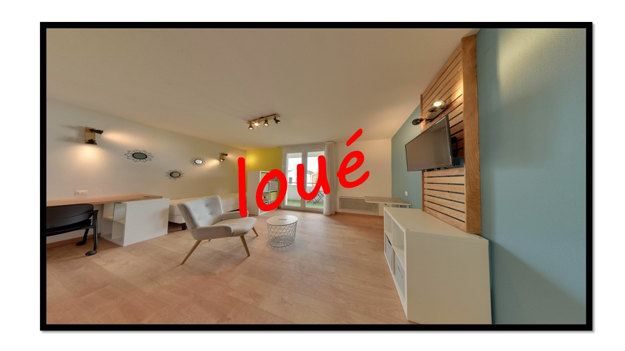 Est de PAU, à 10mn des Facs et du Centre Ville, Quartier Haut d'IDRON, T1 Meublé avec Terrasse et parking privé en Résidence récente Sécurisée