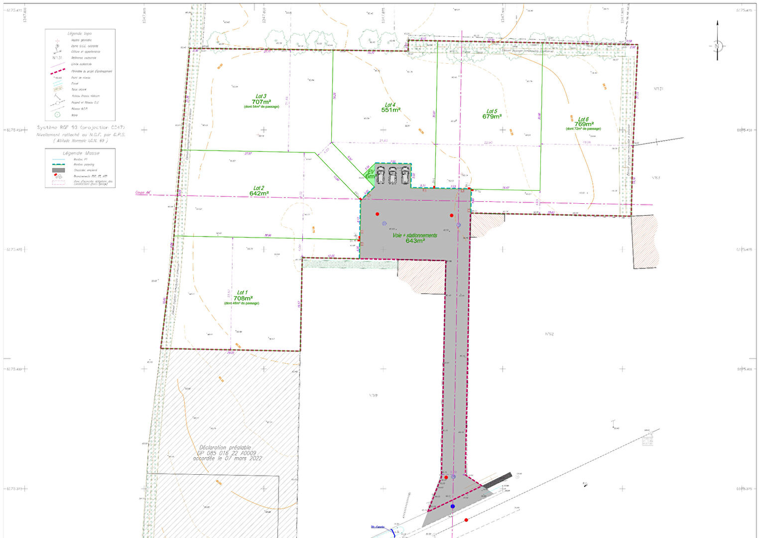 BEAULIEU SOUS LA ROCHE, en impasse, petit lotissement de 6 lots