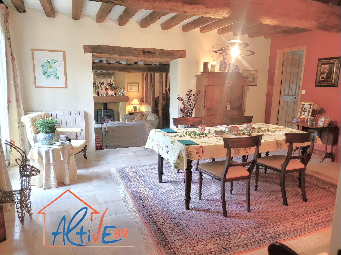 Photo Ancienne fermette rénovée avec goût du 19ème siècle - Secteur Joigny Champlay 5 minutes gare et 1H15 de PARIS image 6/6