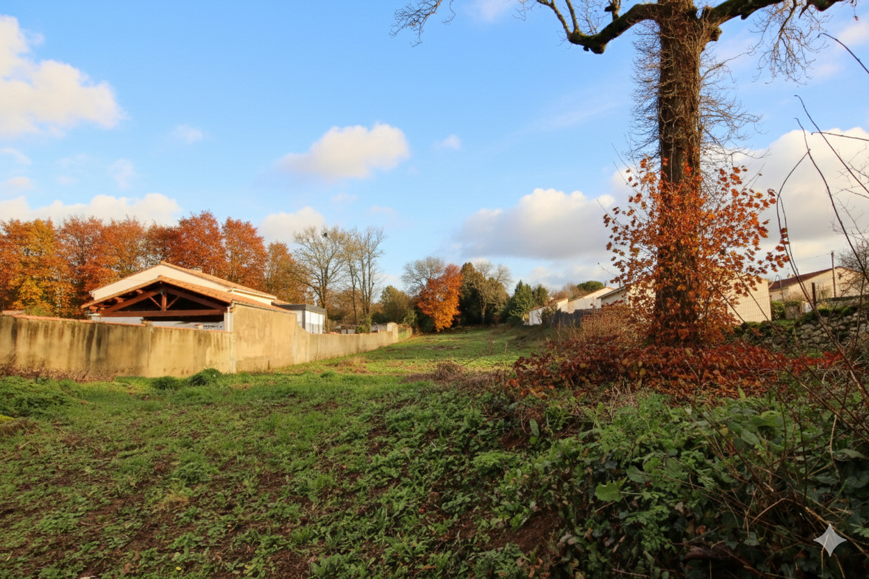 Photo Terrain à bâtir 2270 m2, centre bourg de VOUILLE image 3/3