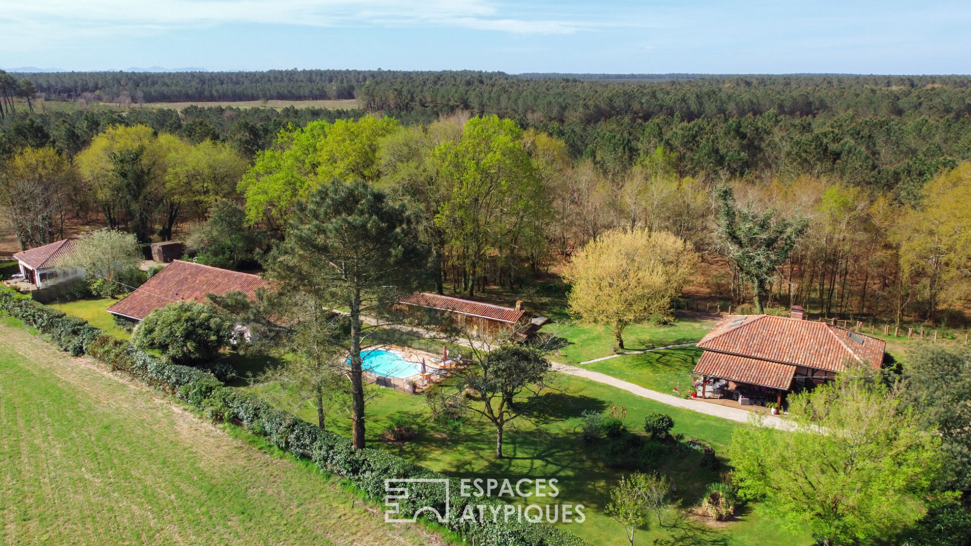 Photo Propriété landaise de caractère au coeur de la nature image 2/6