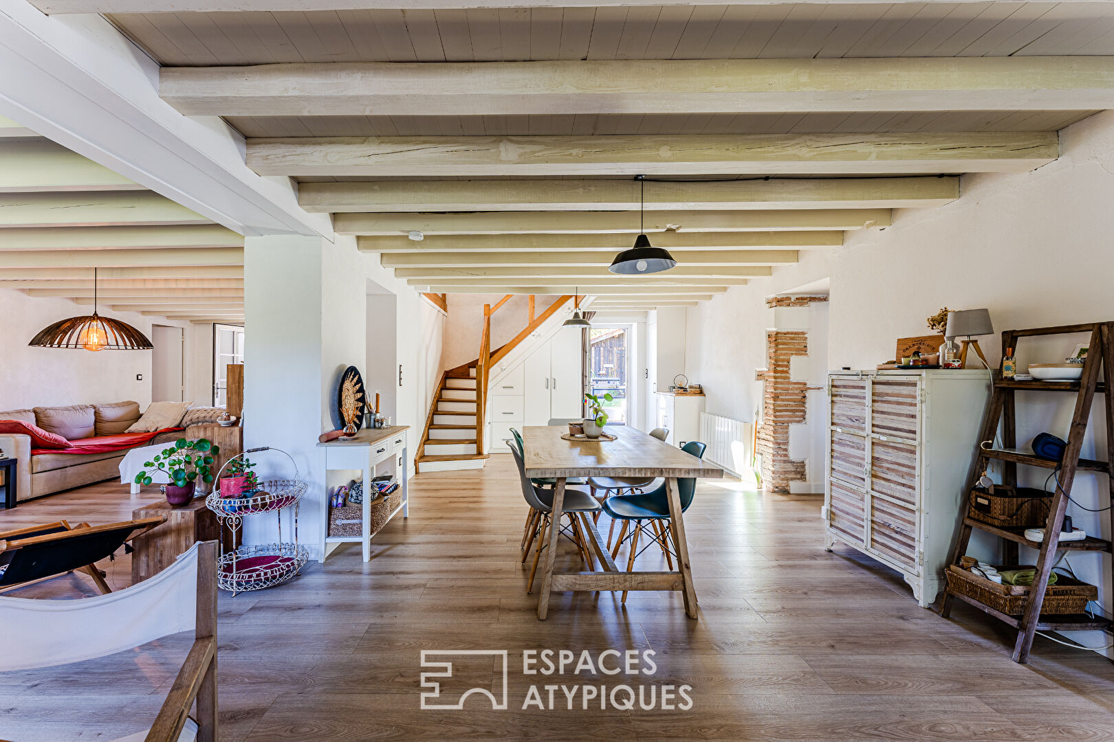 Maison de caractère restaurée dans un esprit Loft
