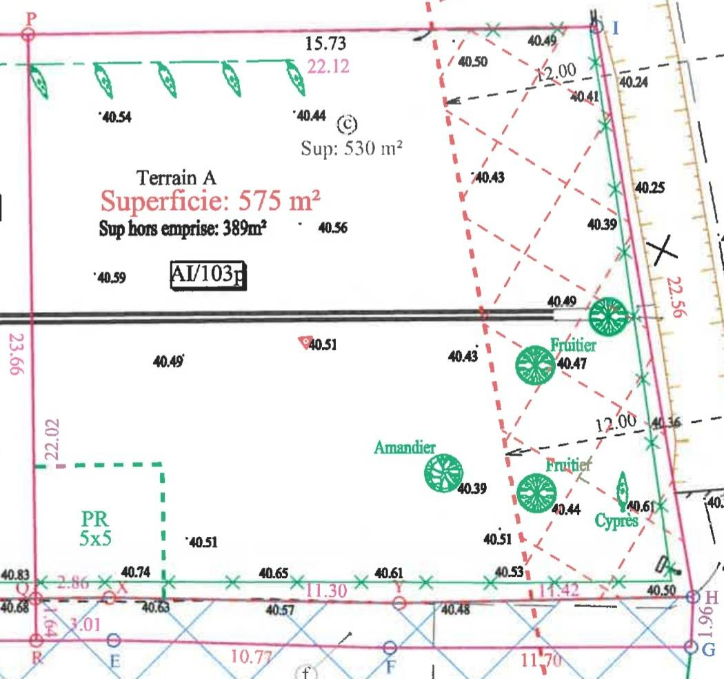 Photo Terrain  constructible de  575 m2 sur la commune de Courthézon image 2/3