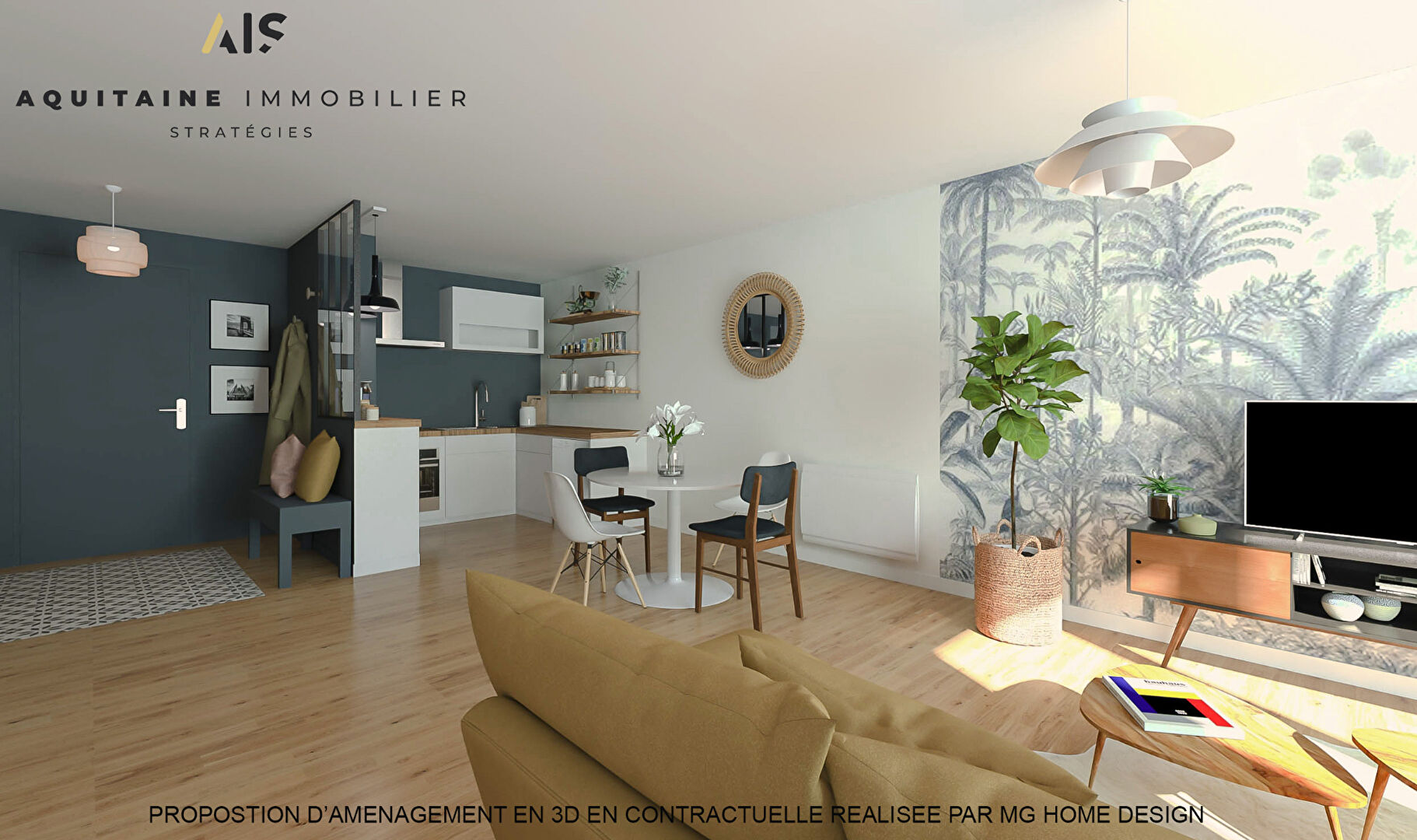 AQUITAINE IMMOBILIER STRATEGIES - EXCLUSIVITE - CENON - T2 49 M² + PARKING PRIVATIF
