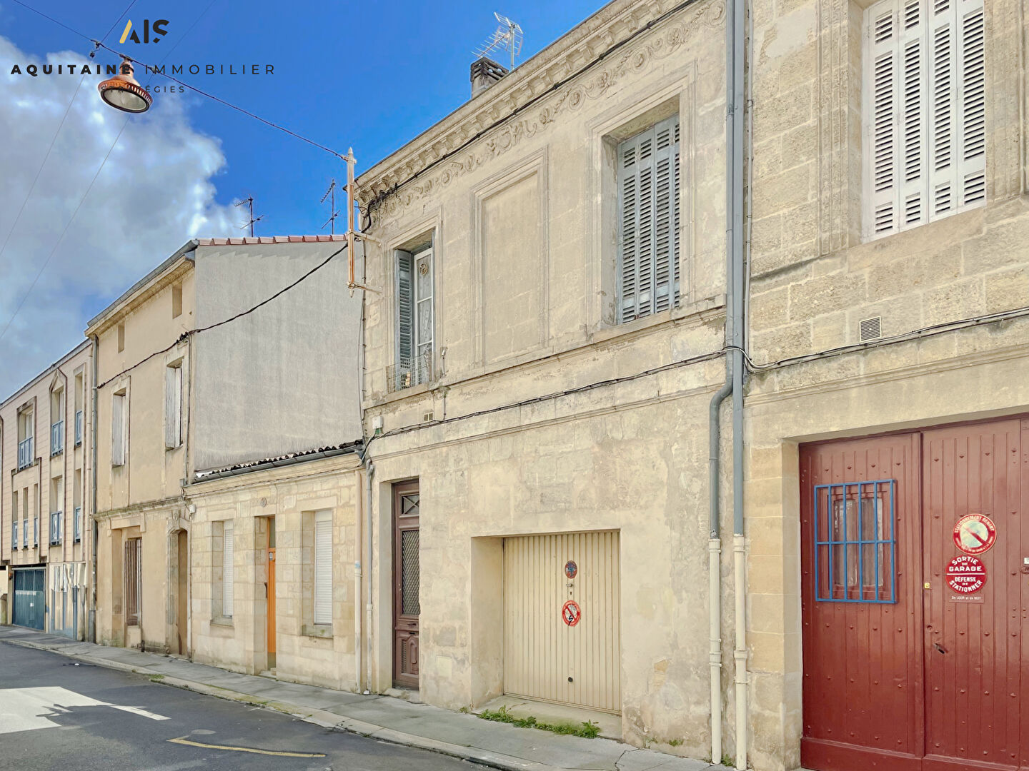 OFFRE D'ACHAT ACCEPTEE - AQUITAINE IMMOBILIER STRATEGIES - NOUVEAUTE - ECHOPPE 114 M² - BORDEAUX SAINT NICOLAS - GARAGE. EXTERIEUR DE 30 M².
