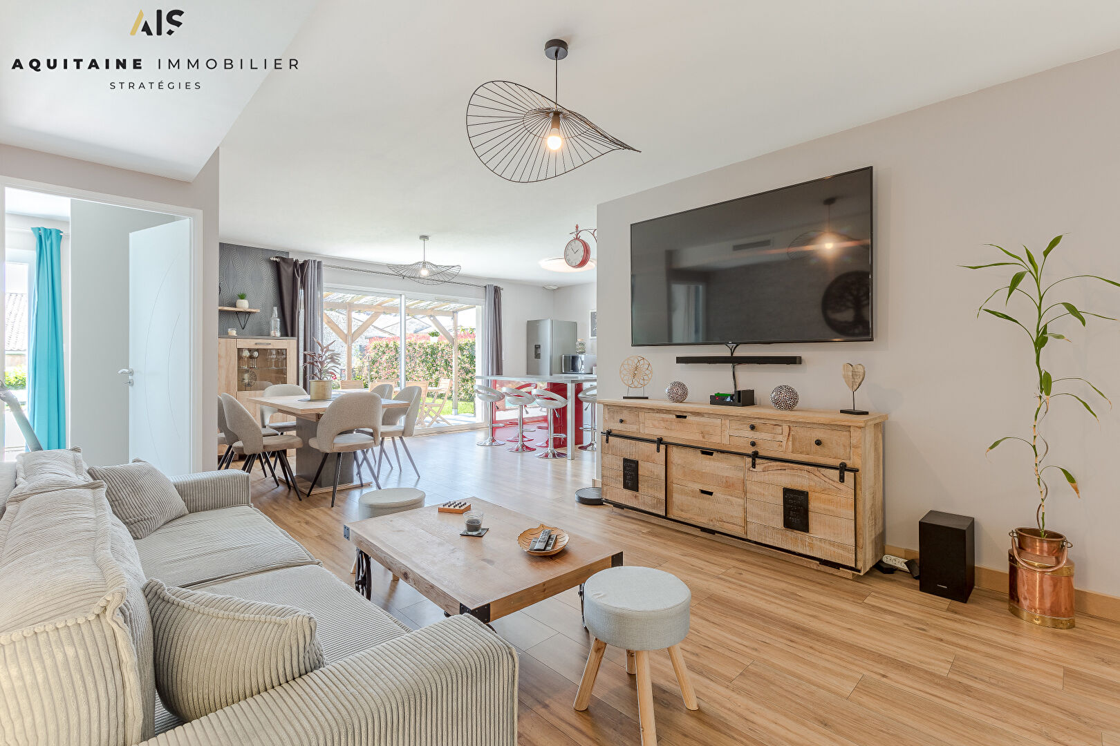 OFFRE D ACHAT ACCEPTEE - AQUITAINE IMMOBILIER STRATEGIES - EXCLUSIVITE - SAINT QUENTIN DE BARON - MAISON T4 - 96 M2 - GARAGE 15 M² - PISCINE