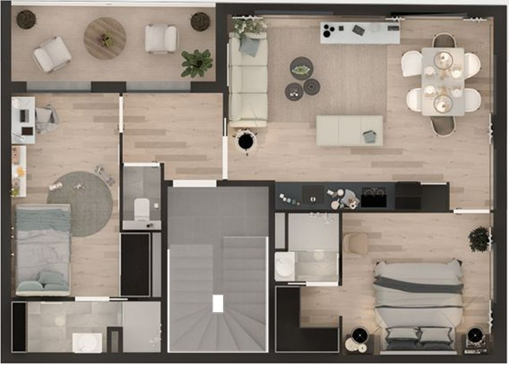 Photo SPLENDIDE 3 PIECES + BALCON & PARKING - IMMEUBLE NEUF  ** QUARTIER PLATEAU ** image 5/5