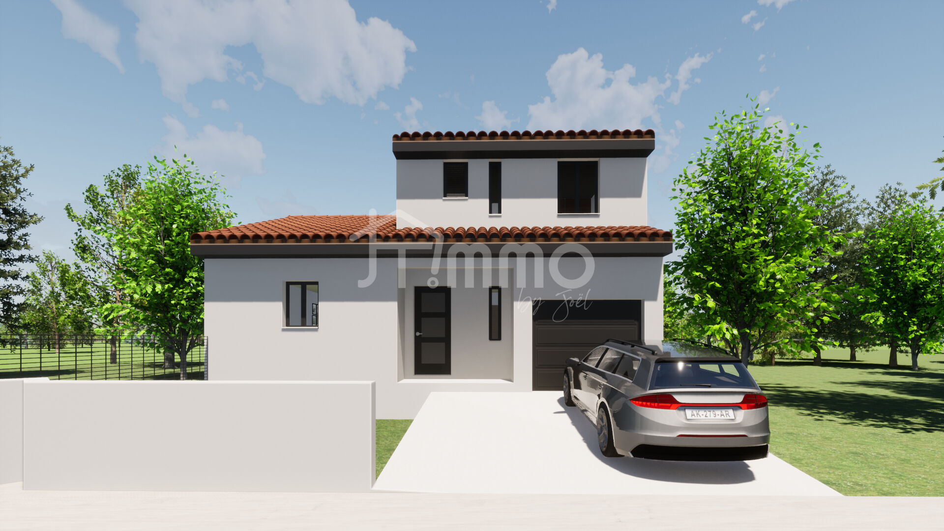 A VENDRE MONTESQUIEU DES ALBERES - VILLA NEUVE EN R+1 TYPE F4 DE 95 M² ENV. AVEC GARAGE.