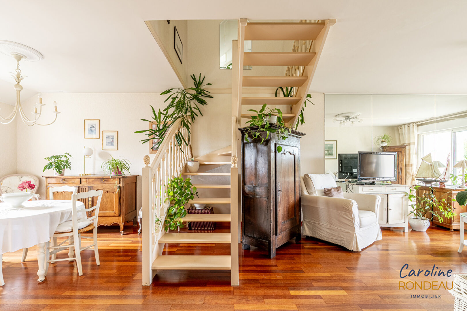 A vendre Nantes Erdre, Appartement T4 en dernier étage duplex ascenseur garage