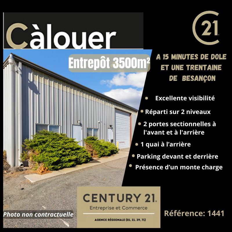Entrepôt à louer - 3500.0 m2 - 39 - Jura
