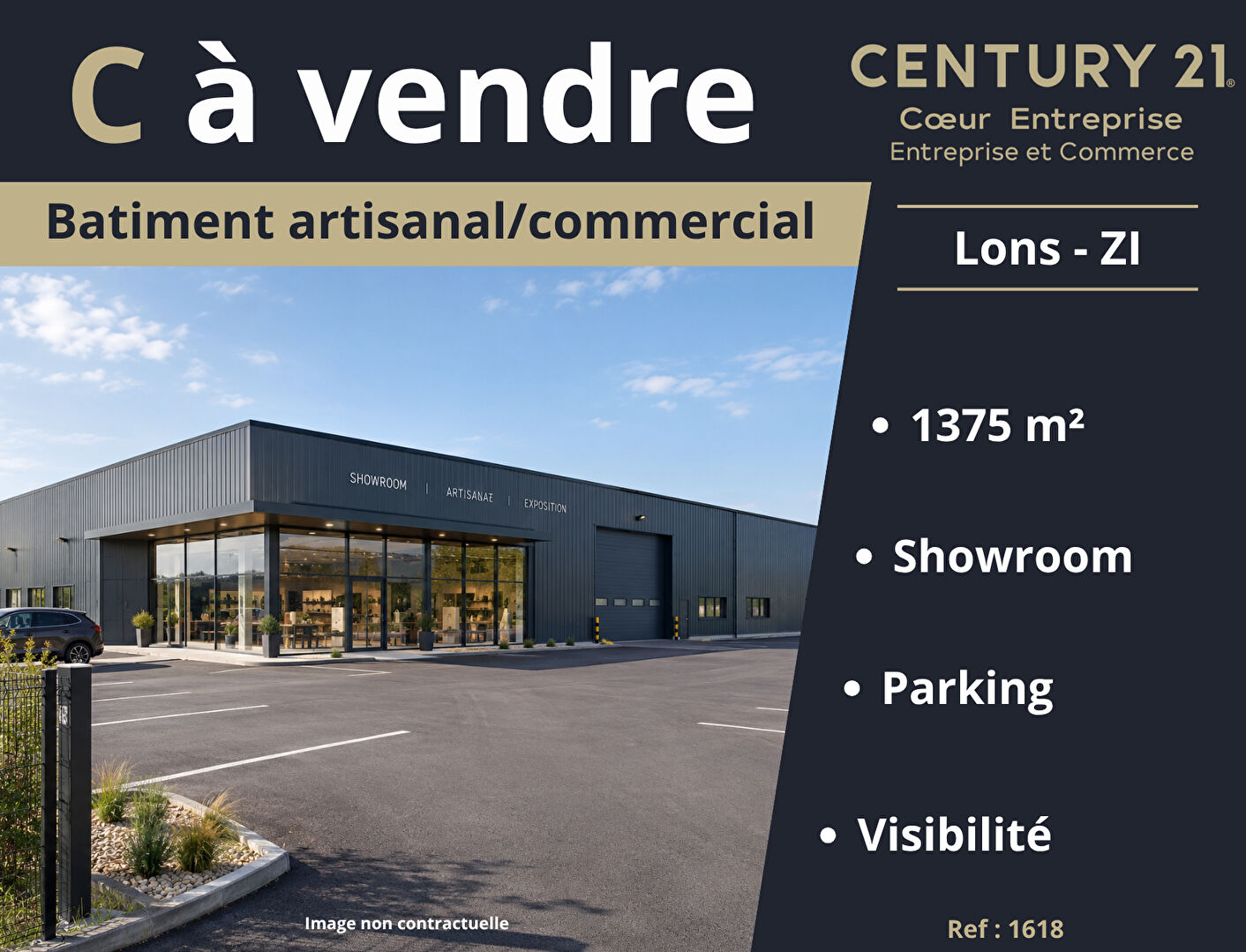 Local d'activité à vendre - 1375.0 m2 - 39 - Jura