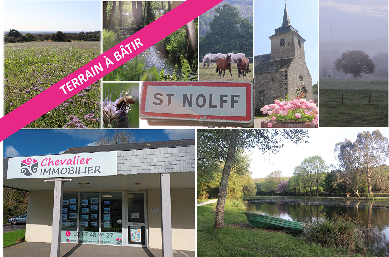 Photo SAINT NOLFF SUD - beau terrain à bâtir de 604 m² image 3/3