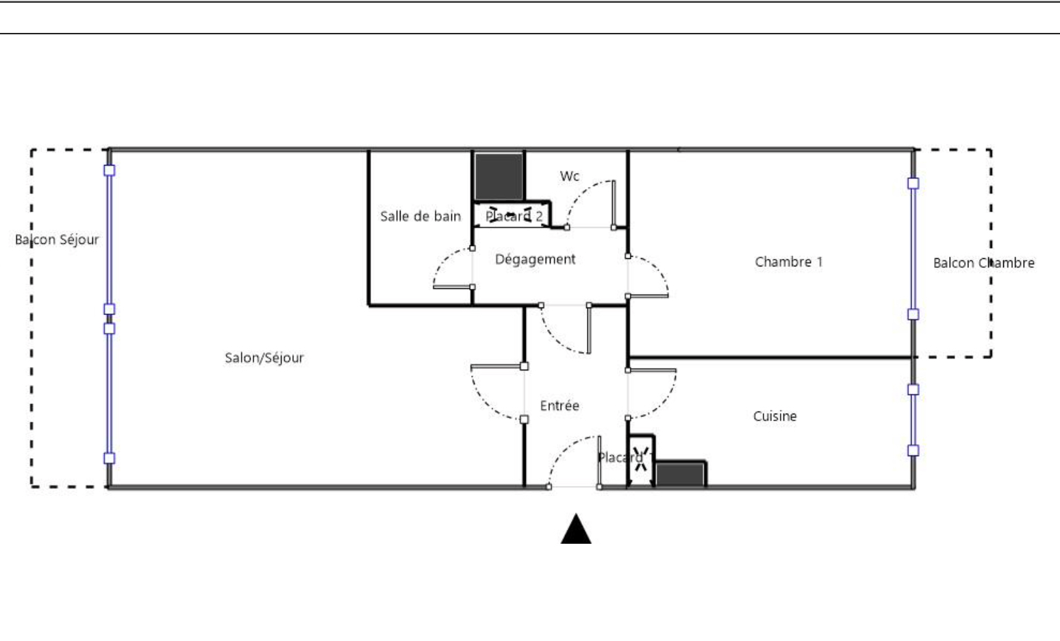 Photo LUMINEUX T3 DE 63M² AVEC BALCON - MÉTRO LOURMEL image 2/6