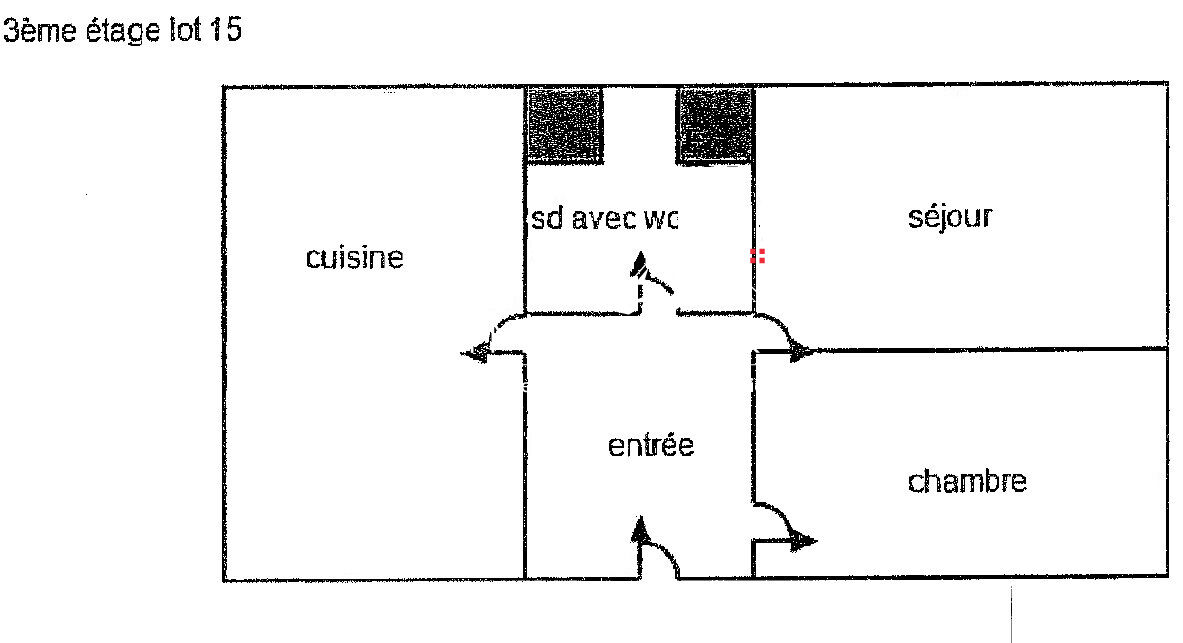 Photo Appartement MODANE VILLE 2 pièce(s) 38.70 m2 + CAVE + GRENIER image 5/6
