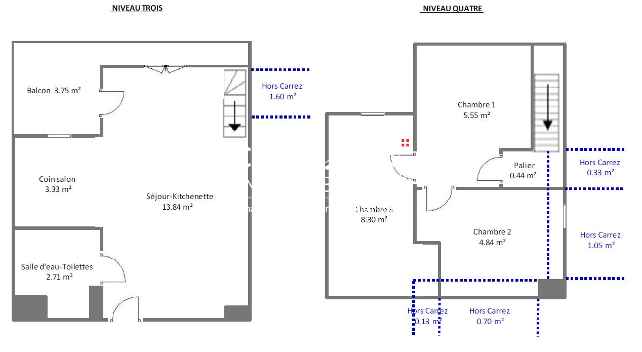 Photo Appartement Duplex LE THABOR (8/10 couchages) 4 pièce(s) 39.01 m2 + cave image 5/6