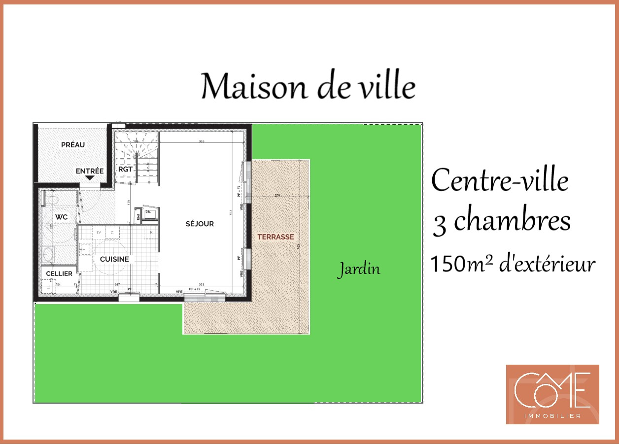 Photo MAISON TYPE 4 - 3 CHAMBRES - PLEIN CENTRE-VILLE - QUIBERON image 2/5