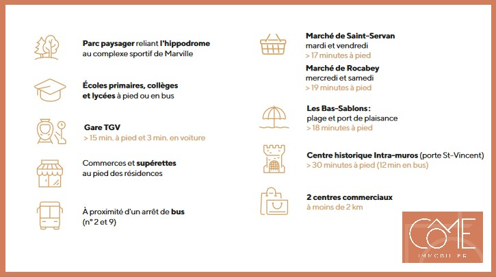 Photo Type 4 TERRASSE 33m² - HIPPODROME - SAINT-MALO image 5/6