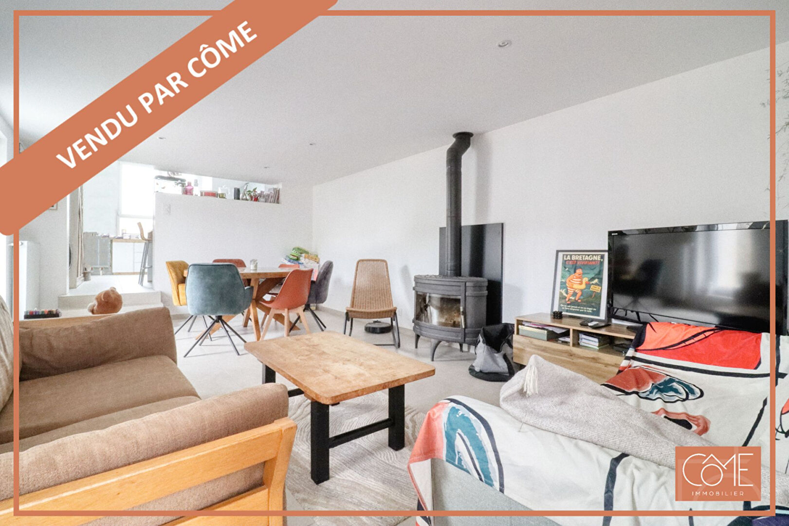 VENDU EN EXCLUSIVITE - 35340 LIFFRE - MAISON DE BOURG - 4 CHAMBRES - 90 m² hab et 108 m² au sol - EXPO SUD - TERRAIN DE 300 m² - CELLIER et GARAGE.