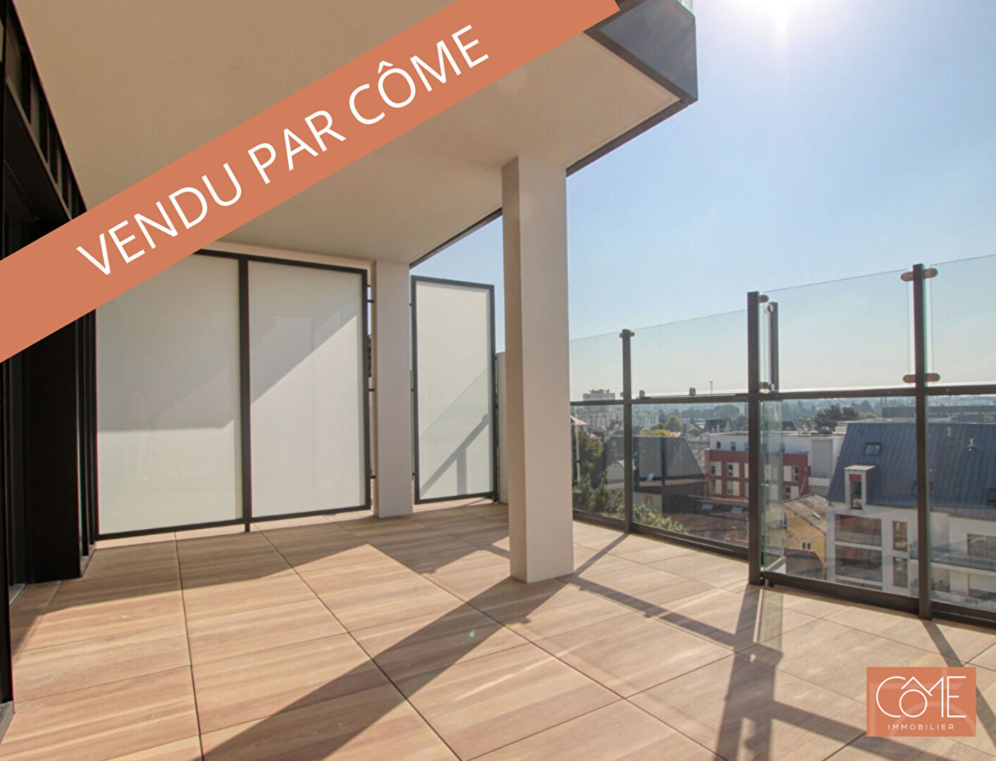 TYPE 4 DUPLEX - 19m² DE TERRASSE SUD - ALPHONSE GUERIN - RENNES