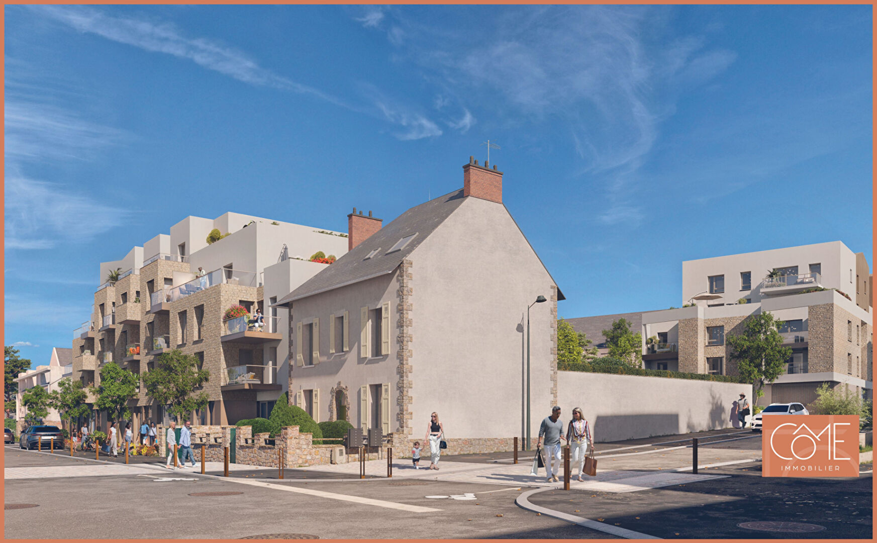 Photo TYPE 4  - 110m² - TERRASSES DE 34m² et 20m² - SUD et EST - CENTRE-VILLE - SAINT-GRÉGOIRE image 4/6