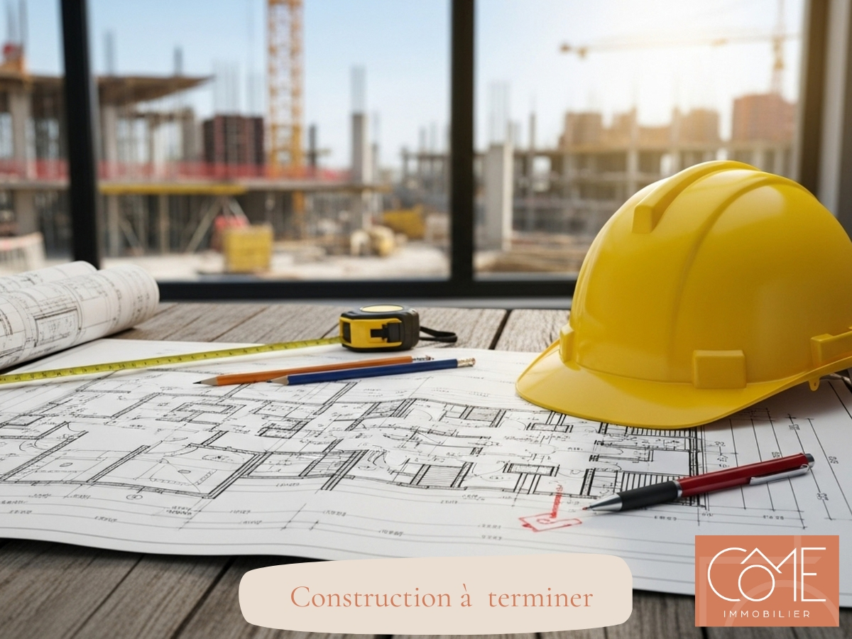 A VENDRE - CONSTRUCTION DE MAISON A TERMINER -  4 CHAMBRES - 35800 SAINT-LUNAIRE