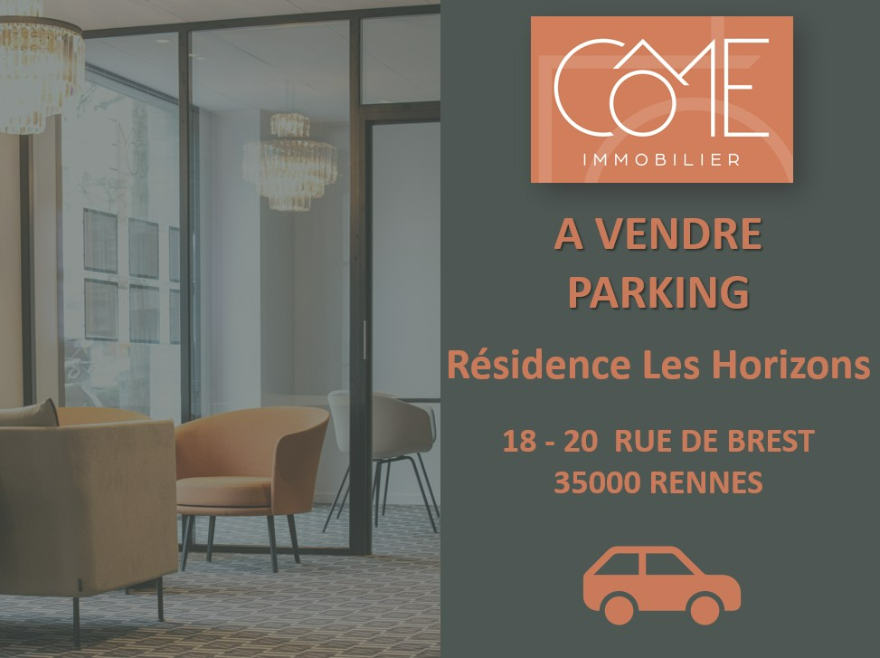 A VENDRE PLACE DE PARKING COUVERT SECURISE - COPROPRIETE LES HORIZONS -  PROCHE PLACE DES LICES  - CENTRE VILLE DE RENNES