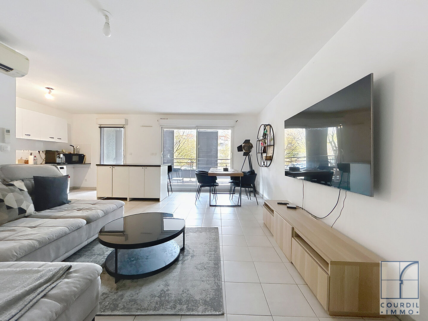 3 pièces de 66 m² avec extérieur et garage