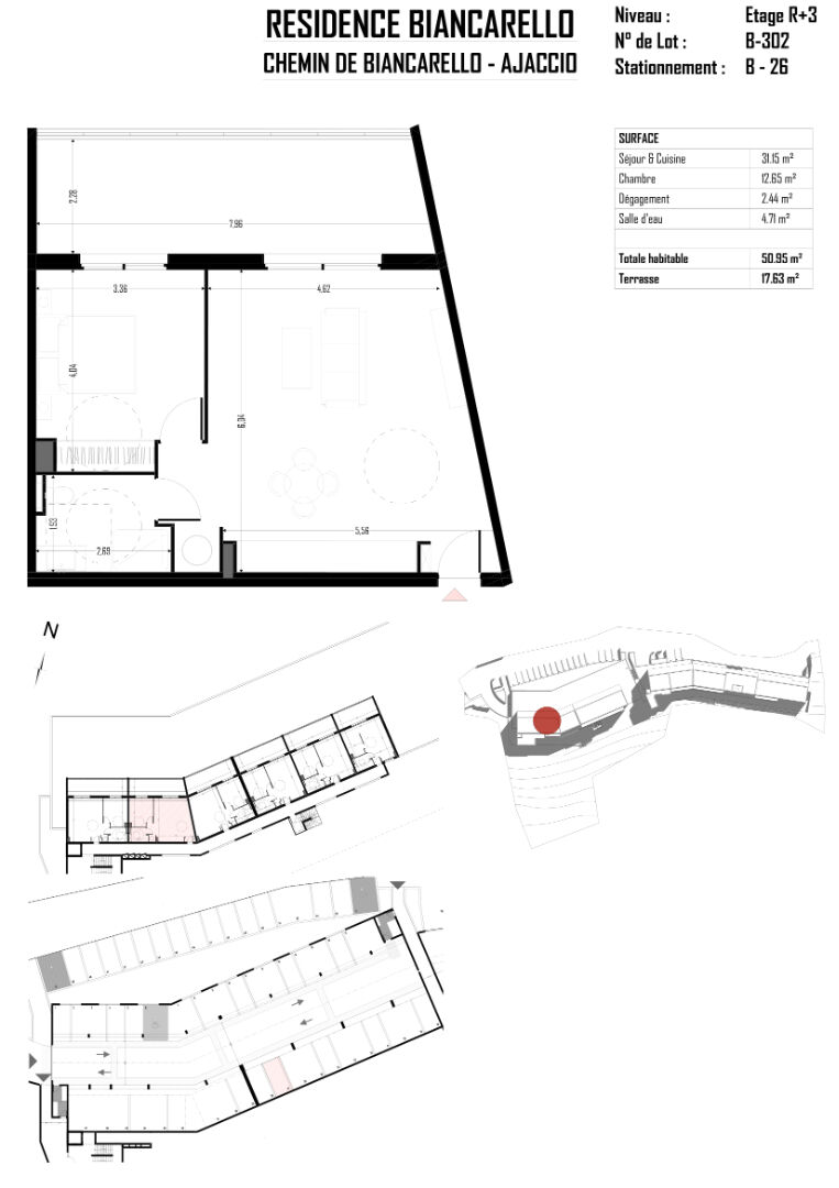 Photo A VENDRE APPARTEMENT T2 NEUF AVEC PARKING A AJACCIO image 3/5